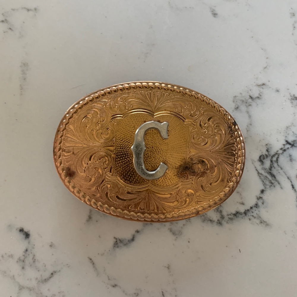 Solid Brass “C” belt buckle